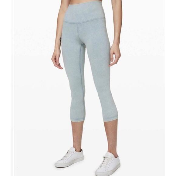 Lululemon Wunder Under High-Rise Leggings Snow Washed Chambray 21” - Picture 1 of 7